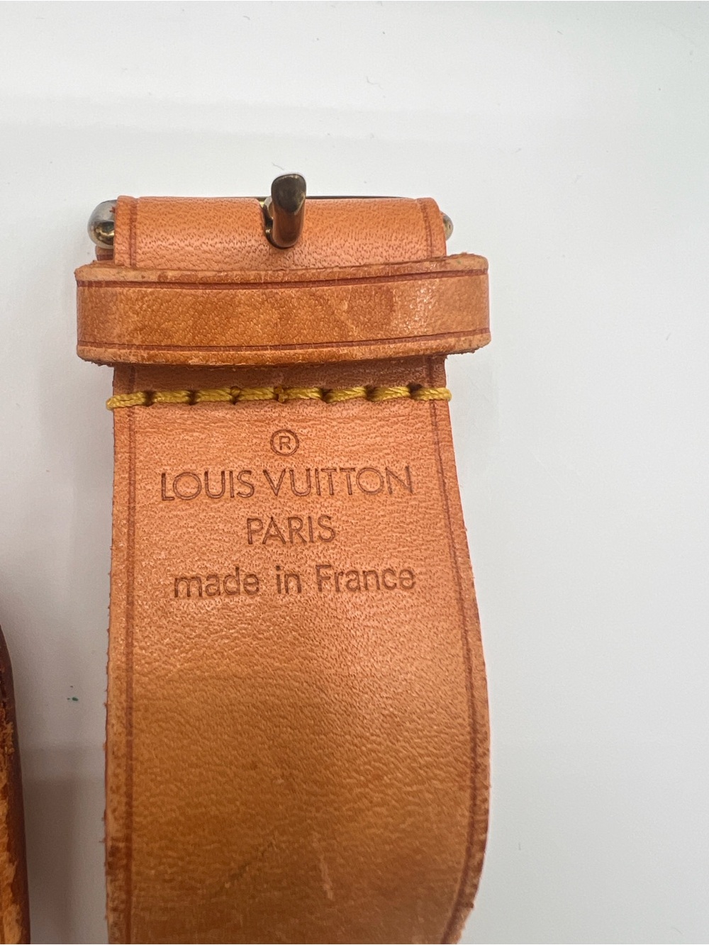 Louis Vuitton Vachetta Luggage Tag and Poignett (Handle Strap) - Picture 5 of 6